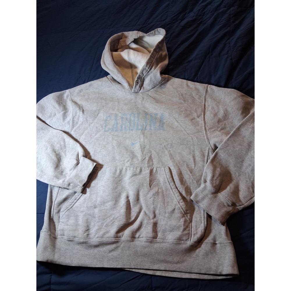 Vintage 90s Nike Carolina Center Swoosh Hoodie White Tag Medium‎ Made In the USA